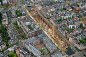Bouw Albert Cuypgarage, parkeergarage Amsterdam